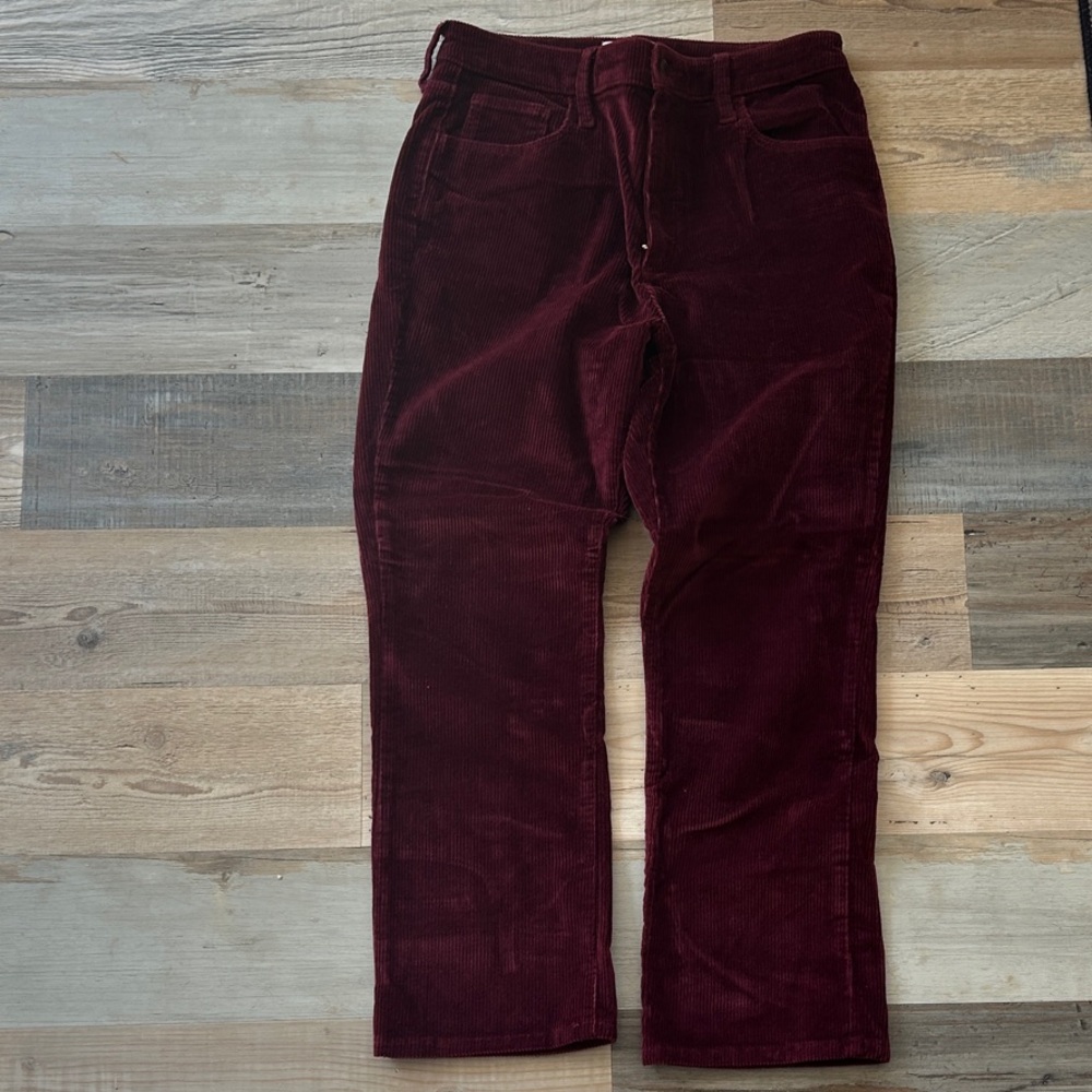 Universal Thread High Rise Ankle Bootcut  in Deep Burgundy